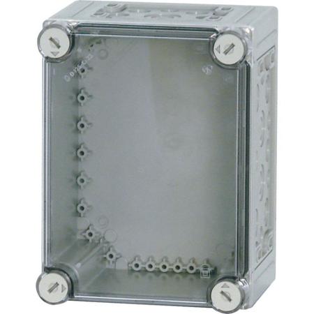 019570-CI23E-125 Eaton xEnergy Safety Series Grey Plastic General Purpose Enclosure, IP65, IK10, Flanged, Transparent Lid, 250 x 187.5 x