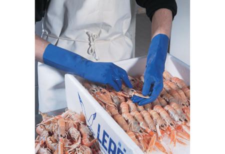 3417700---8 Mapa VITAL 177 Blue No Latex Disposable Gloves, Size 8, No, 10Pairs per Pack