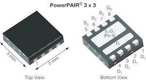 SiZ348DT-T1-GE3 Vishay Siliconix Dual TrenchFET 2 Type N-Channel Power MOSFET, 30 A, 30 V Enhancement, 8-Pin PowerPAIR 3 x 3