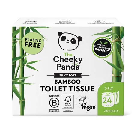PFTOILT24 The Cheeky Panda Ltd 24 rolls of 200 Sheets Toilet Roll