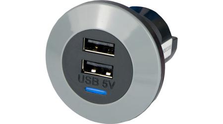 PV65-DFF Alfatronix Dual USB Car Charger, 24V dc Input, 5V dc Output USB Type A, 3A