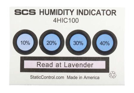4HIC100 SCS Blotting Paper Impregnated With Cobaltous Chloride ESD Label, Humidity Indicator-Text 3 in x 2in