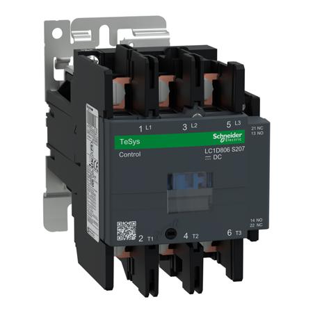 LC1D806FWS207 Schneider Electric TeSys D Reversing Contactor, 110 V dc Coil, 3-Pole, 80 A, 45 kW, 3NO
