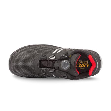 JALPYTHON-JIJI244-42 Jallatte JIJI244 Unisex Black Polymer Toe Capped Safety Shoes, UK 8, EU 42