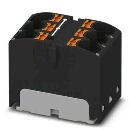 3273936 Phoenix Contact Distribution Block, 6 Way, 6mm², 32A, 450 V, Black