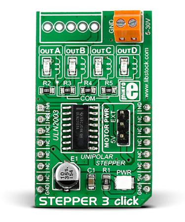 MIKROE-2035 MikroElektronika Stepper 3 Click Motor Controller for ULN2003 for MikroBus