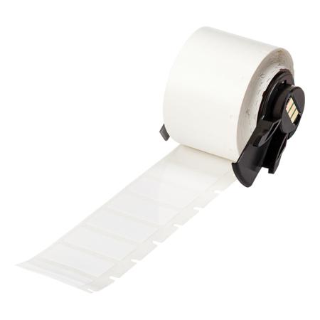 M6-17-423 Brady B-423 Black on White Cable Labels, 25.40 mm Width, 12.70mm Label Length, 25.4mm Label Width