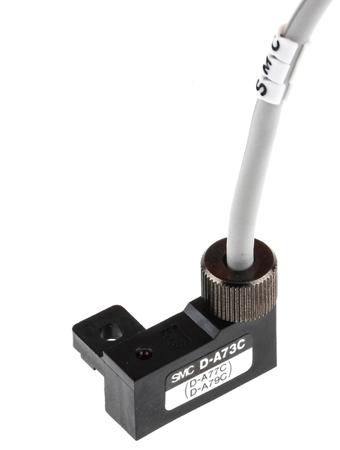 D-A73C SMC D-A7 Series Reed Switch, 0.5m Fly Lead, Rail Mounted
