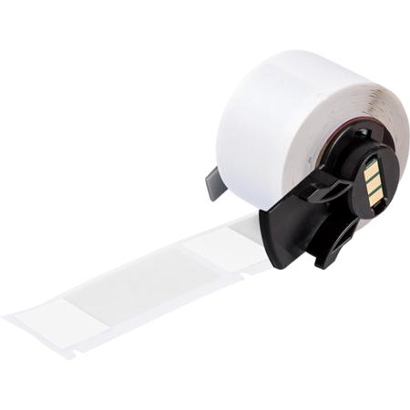 M6-21-417 Brady B-417 White, Transparent Label, 25.40mm Width, 19.05mm Height, 100 Qty