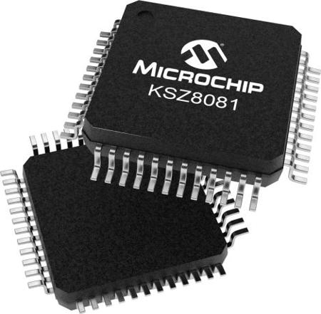 KSZ8081MLXIA-TR Microchip , 1-Channel Ethernet Transceiver 48-Pin LQFP,