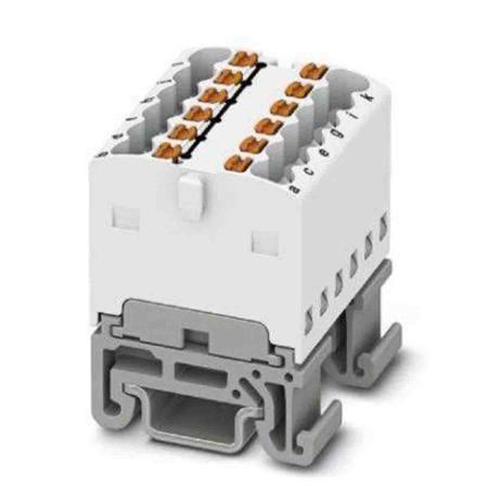 3002941 Phoenix Contact Distribution Block, 12 Way, 2.5mm², 17.5A, 500 V, White