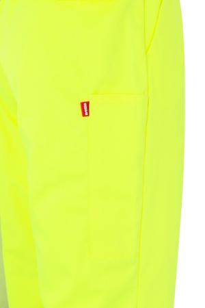 160_20_3XL Velilla 160 Fluorescent Yellow High Visibility Hi Vis Trousers, 121cm Waist Size