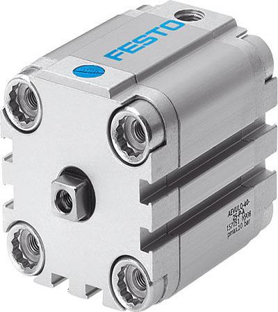 AEVULQ-50-15-P-A Festo Pneumatic Compact Cylinder - AEVULQ-50-15, 50mm Bore, 15mm Stroke, AEVULQ Series, Single Acting