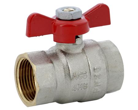 586002 Sferaco Nickel Plated Brass Ball Valve, Ball Valve, Threaded, BSP 1/4in, 30bar Operating Pressure