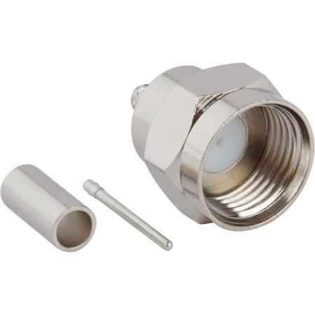 531-40188 Amphenol RF  Series, Plug Cable Mount N Connector, 75Ω, Crimp Termination, Straight Body