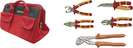 79060 Ega-Master 5 Piece Electrician Tool Kit with Bag, Yes