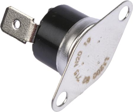 2455R-82-715-L120C Honeywell NC 15 A Bi-Metallic Thermostat, Opens at+120°C