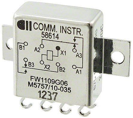 FW1109G06 TE Connectivity DPDT PCB Mount Non-Latching Relay, 26.5V dc Coil, 2 A