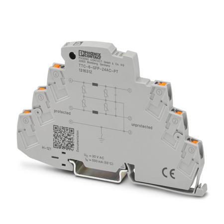 1316312 Phoenix Contact Surge Protector, 350A, 80V (Volts), DIN Rail Mount