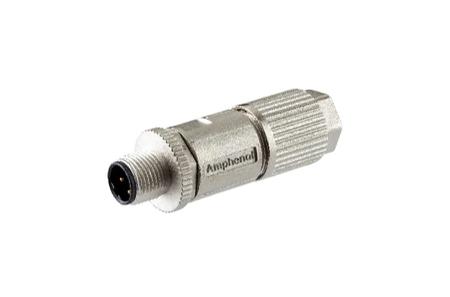 MSDS-04BMMD-SL8001 Amphenol Industrial Industrial Circular Connectors, 4 Contacts, Cable Mount, M12 Connector, Plug, Male, IP68, MSDS
