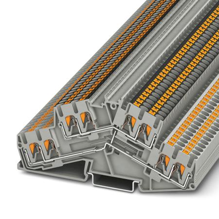 3210612 Phoenix Contact  PTTBS 2.5-QUATTRO-PV Series Grey, 0.14 → 4mm², Push In Termination