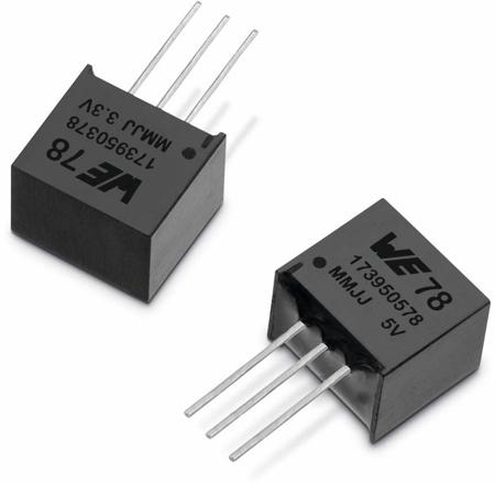 173950578 Wurth Elektronik  Linear Voltage Regulator, 500mA, 5 V, 3.5% 3-Pin, SIP