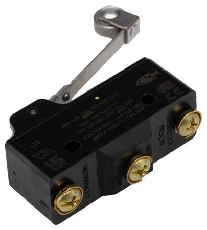 BA-2RV2-A2 SPDT Roller Lever Microswitch, 20 A @ 125 V ac