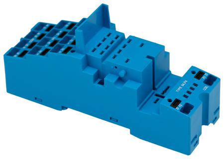 94-P4SMA Finder Relay Socket, DIN Rail for use with 55.32 Relay, 55.34 Relay