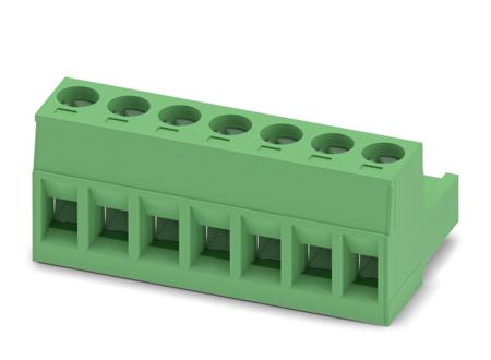 1754546 Phoenix Contact, 5mm Pitch, MSTB 2.5/ 7-ST, 7 Way, , Pluggable Terminal Block, Plug, Plug-In, Screw Termination,