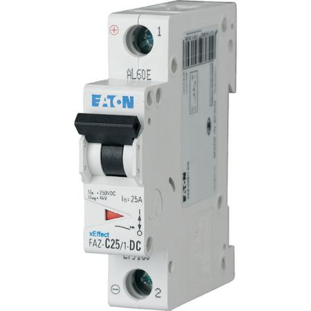 279127-FAZ-C13-1-DC Eaton xEffect FAZ MCB, 1P, 13A Curve C, 250V DC, 10 kA Breaking Capacity