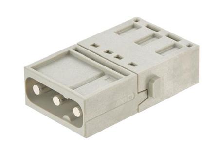 09140035001 HARTING Heavy Duty Power Connector Module, 40A, Male, Han-Modular Series, 3 Contacts