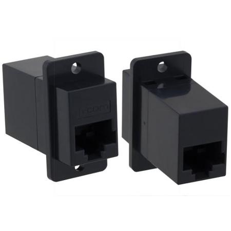 ECF5048SK-BK L-Com ECF Series Single-Port RJ45 Ethernet Coupler, Cat3