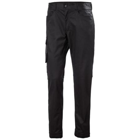 77525_990-D92 Helly Hansen Manchester Black Men's Cotton, Polyester Stretchy Trousers 35in, 90cm Waist