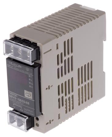 S8VS-06024B S8VS Switch Mode DIN Rail Panel Mount Power Supply, 60W, 24V dc/ 2.5A