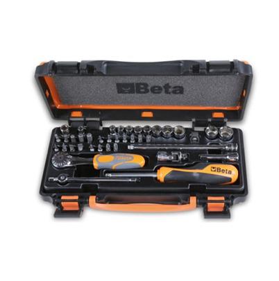 900-C11Z BETA 39-Piece Metric 1/4 Standard Socket Set with Ratchet, Hexagon