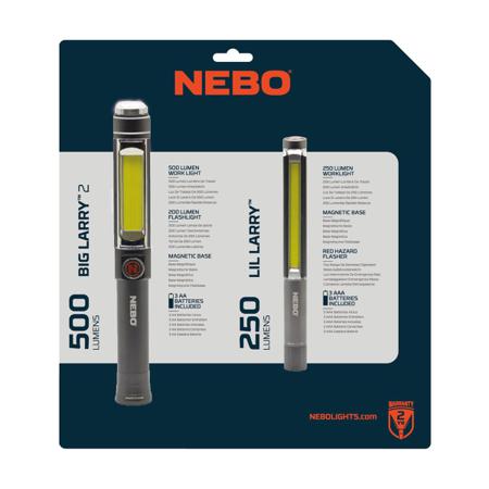 NE6737CP2 Nebo LED Pocket LED Torch Black 500 lumens, 197 mm