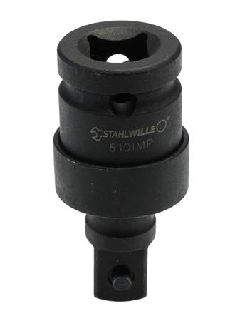 33020000 STAHLWILLE 510 IMP Series Round Universal Joint, 69 mm, 1/2in Insert, Gunmetal Finish