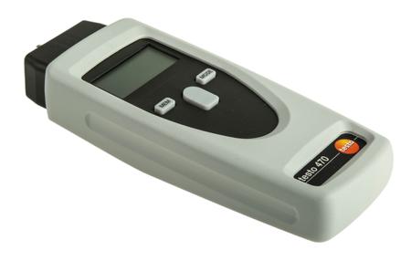 0563 0470 Testo Tachometer Best Accuracy ±0.02 % - Contact, Optical LCD 99999rpm