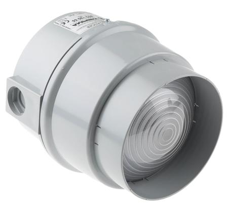 890.120.55 Werma BWM 890 Series Red Steady Beacon, 12 V dc, 24 V dc, Base Mount, LED Bulb, IP65