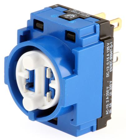 61-8470.22 EAO 61 Series Contact Block for Use with 61 Series, 250V ac, 1CO