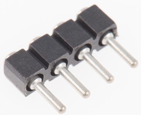 800-80-004-30-480101 Preci-Dip 800 Series Straight Surface Pin Header, 4 Contact(s), 2.54 mm Pitch, 1 Row, Unshrouded