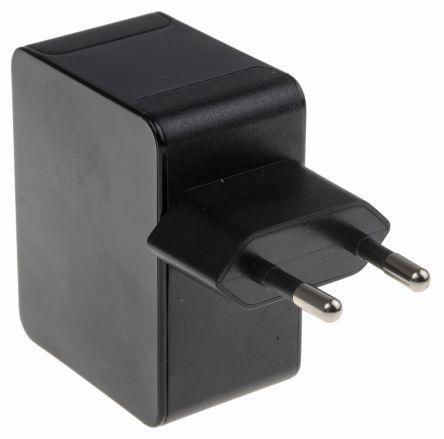 821-5373 RS Pro Plug In Power Supply 5V, 2.5A Level V 2 Output, USB Power Adapter
