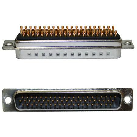 180-M44-103L001 Norcomp 180 44 Way Panel Mount D-sub Connector Plug, 2.286mm Pitch