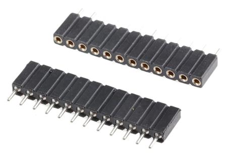 801-87-012-10-001101 12 Way Preci-Dip Straight Through Hole 2.54mm SIL Socket, Solder, 3A 100 V ac, 150 V dc