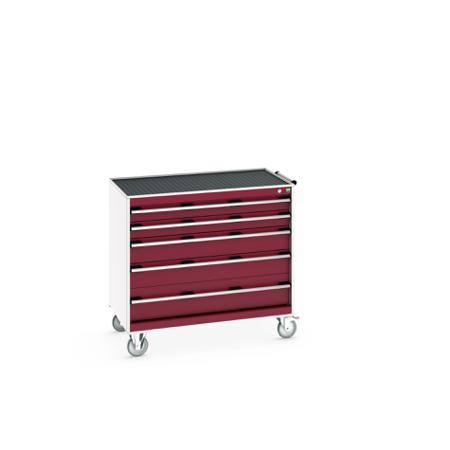 40402075-24V Bott, 5 Drawer Sheet Steel Floor Standing Storage Cabinet, 1050 X 650 X 985mm