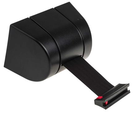 829-9078 RS Pro Black Wall Mounted Retractable Barrier x 48mm.