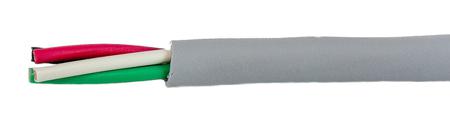 78004 SL001 Alpha Wire Ecogen Ecocable Mini Control Cable, 4 Cores, 0.09 mm² 28 AWG, Unscreened, 305 m, Grey Modified Polyphenylene