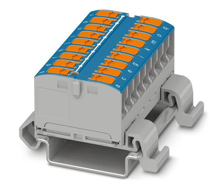1019538 Phoenix Contact Distribution Block, 18 Way