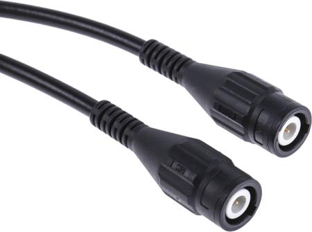 67.9770-100-21 Staubli Test lead, 1kV, Black, 1m Lead Length
