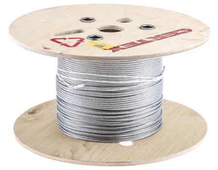 192-957 RS Pro Galvanised Metal Wire Rope, 75m